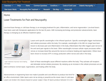 Tablet Screenshot of laserneuropathypaintreatment.com